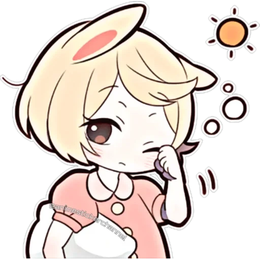 chibi, anime, sweetie bunny, tokoh tebing merah
