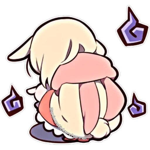 chibi, anime, von sazi, süße bunny, postknight fleur