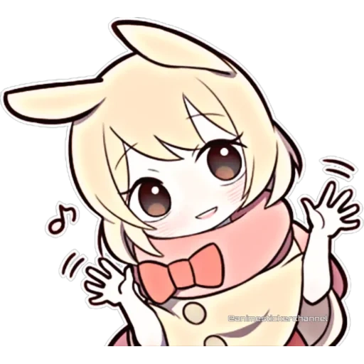 anime, anime chibi, süße bunny, anime charaktere