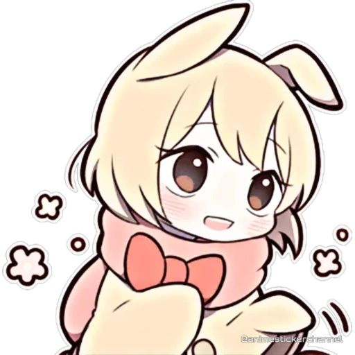 chibi, anime, hase, chibi anime, süße bunny