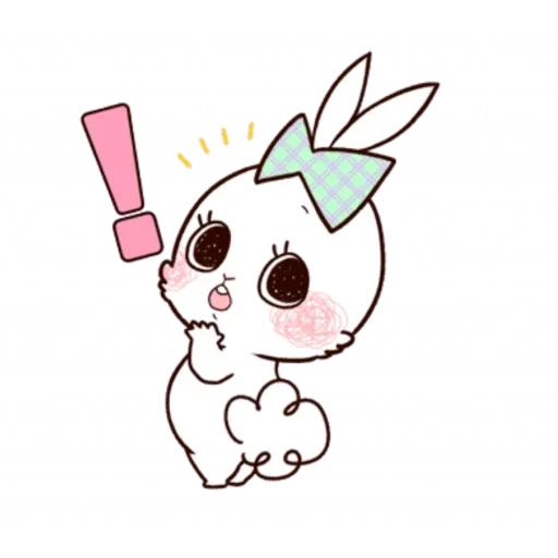 white bunny, sofia bunny, cute kawaii drawings