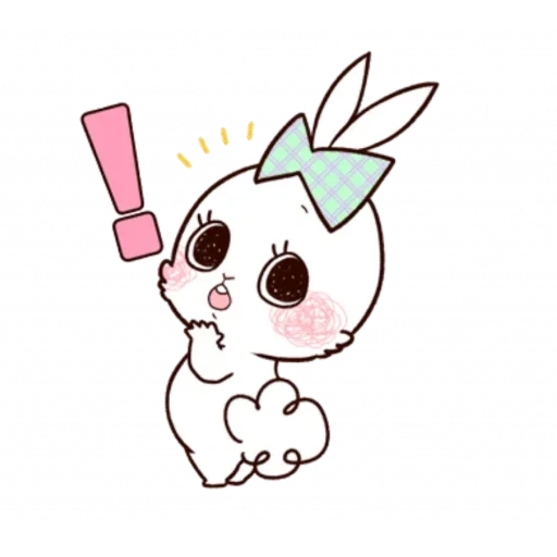 lapin blanc, sofia bunny, dessins kawaii mignons