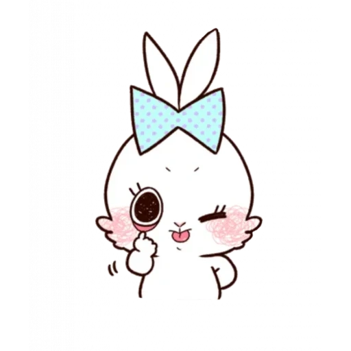 white bunny, sofia bunny, cute kawaii drawings