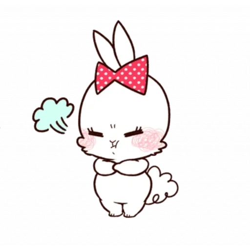 clipart, white bunny, sofia bunny