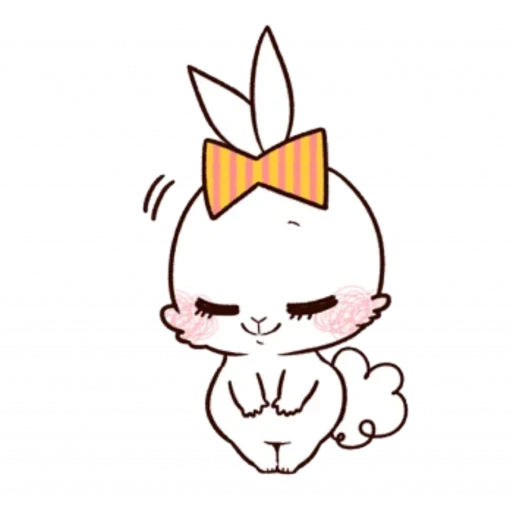 coelhinho, coelho branco, sofia bunny, desenhos kawaii, desenhos kawaii fofos