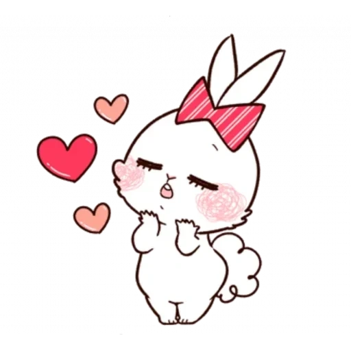 coniglio kawai, sofia bunny, per delineare carino, carino kawai pittura, schizzo di coniglietto carino