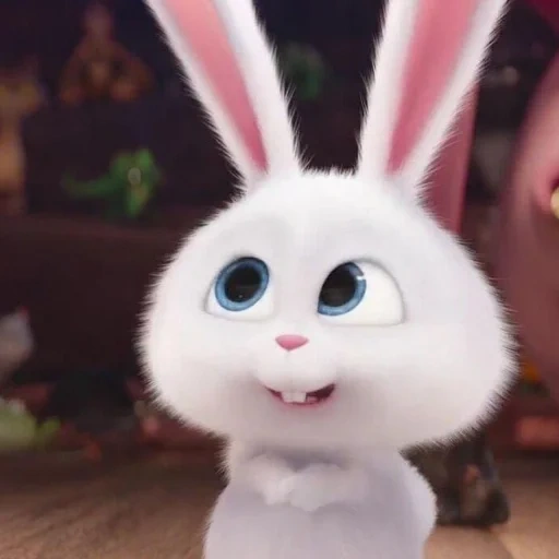 bola de nieve de conejo, conejo de dibujos animados, vida secreta del conejo mascota, vida secreta del conejo mascota, vida secreta del conejo mascota