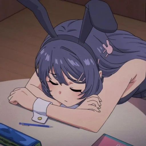 anime, kreativitas anime, mai sakurajima, gadis kelinci senpai, anime saishun butaya rova rabbit