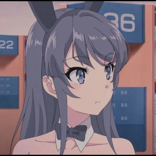 аниме, девушки аниме, bunny girl senpai, seishun buta yarou, свин не понимает мечту девочки зайки