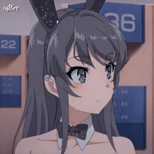 anime mädchen, anime charaktere, bunny girl senpai, seishon buta yarou wa bunny, schwein versteht den traum eines mädchenhasen nicht