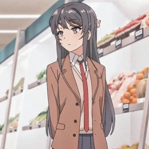 mai sakuraudzima, anime charaktere, seishun buta yarou, seishon buta yarou wa bunny, seishon buta yarou wa bunny girl senpai