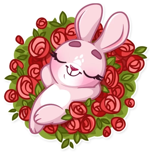 pink bunny, the rabbit is pink, cute bunny art, dear rabbit art, cute rabbits