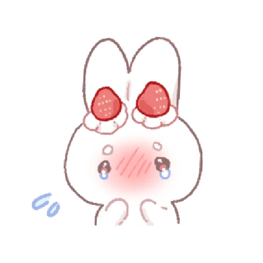 lapin, bunny, petit lapin mignon, le lapin est mignon, dessin de kawai