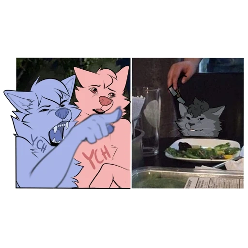 meme cat à la table, tom jerry 1940-1967, chat à la table, meme chat deux femmes
