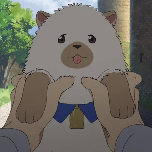 anime, urso de anime, anime pyos oxusi, anime de urso branco, primeiro momento de destacamento da verdade parte 1