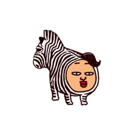 line, drôle, zebra