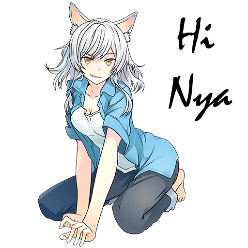 nekan, hanekawa negro, hanekava tsubas, hanekava tsubas 18, anime de gato de niña