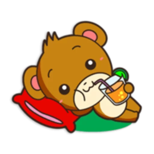 oso café, rilalakum está durmiendo, mishka rilalakum, chibi oso rilakum, bear japonés rilakum