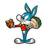 Buster Bunny from Tiny Toon Stickers