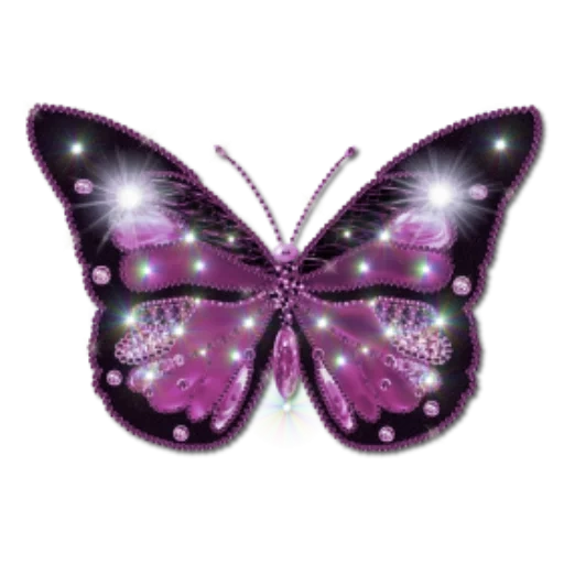 бабочка мозаика, бабочка бабочка, бабочка блестящая, бабочка прозрачная, бабочка фиолетовая