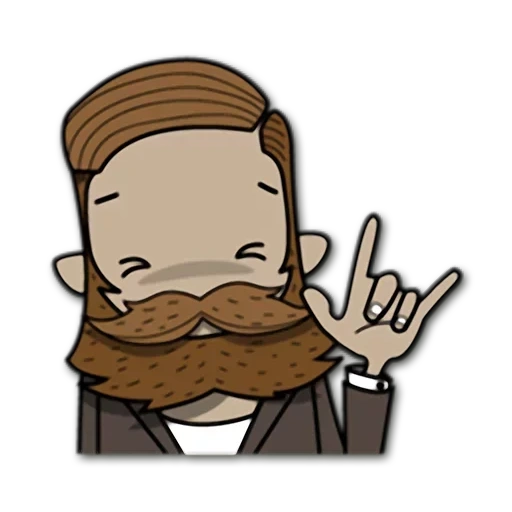 борода, человек, анимация, аватар армянин