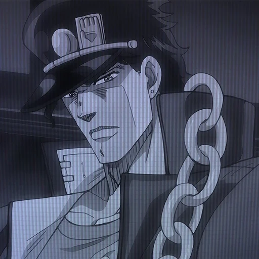 джотаро, джотаро куджо, jotaro joestar, джотаро куджо цепь, джотаро куджо эстетика