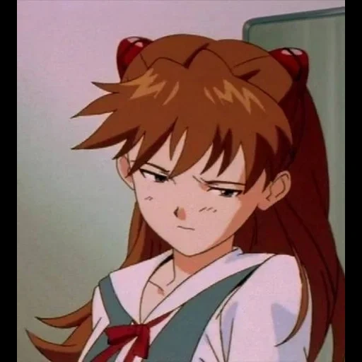 asuka, evangelho 1995, personagem de anime, evangelho de quadrinhos, captura de tela do evangelho de amanhã 1995
