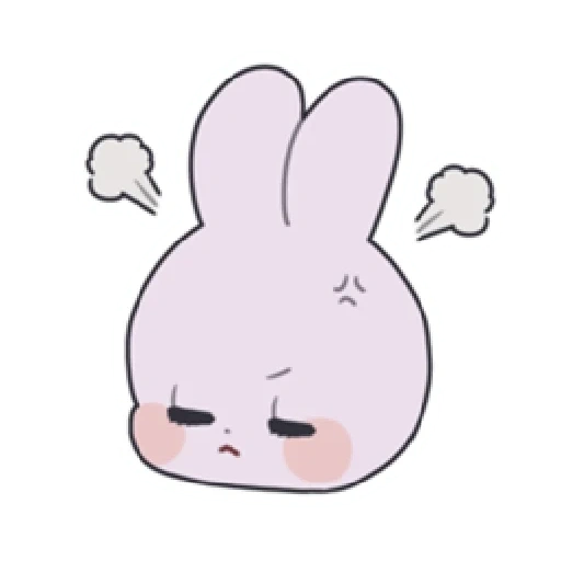 bunny, giocattolo, line bunny, coniglio carino, emoticon coreano coniglio