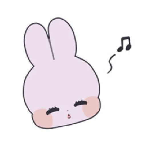 bunny, a toy, line bunny, dear rabbit, sleeping bunny