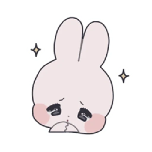 conejito, conejo, conejo, lindos dibujos, conejos de dibujos animados kawaii