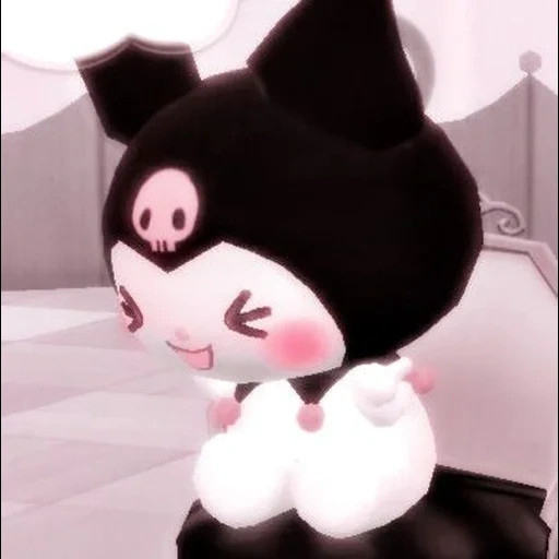 anime, kuromi, riz noir, anime de lompa, my melody and kuromi