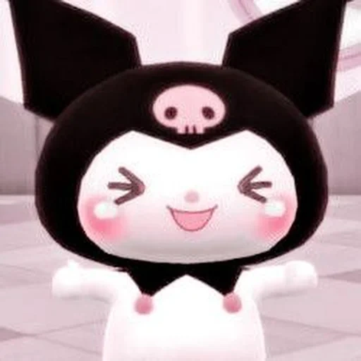 kuromi, gato fantasma de animación, colisión de tres millas de arroz negro, mymelody hello kitty, animación kuromi hello kitty
