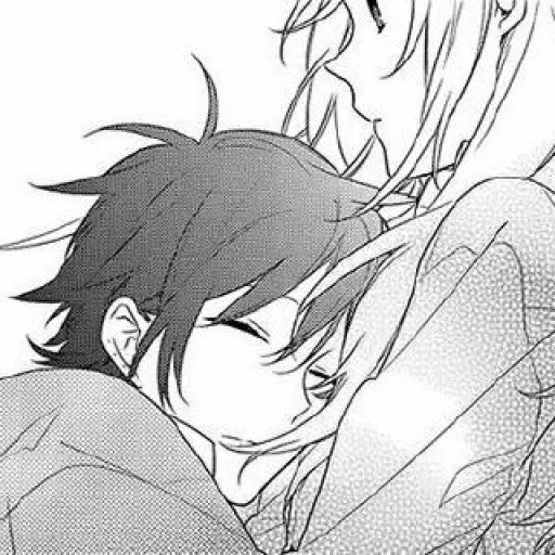 anime couples, horimiy anime, horimiya manga, lovely anime couples, anime khorimiy kiss