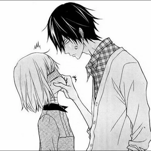 manga of a couple, a manga of a couple, anime drawings of a couple, anime couples quarrel, manga shojo romance