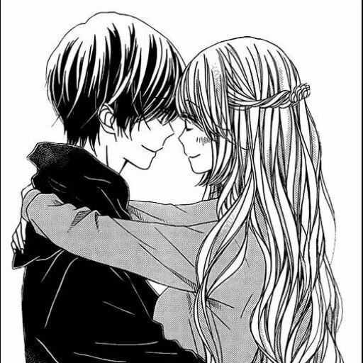 anime couples, a pair of manga, anime manga, anime kiss, anime pairs of manga