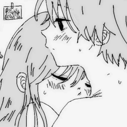 manga, picture, anime couples, anime kiss, drawings of anime steam