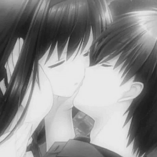 anime couples, anime kiss, anime about love, anime kiss saliva, anime about love kisses