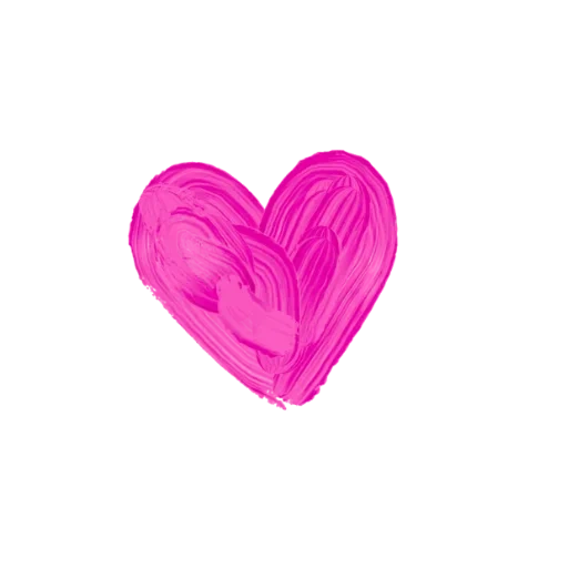 сердце, сердце мазки, мазки сердечки, розовые сердца, сердце краской