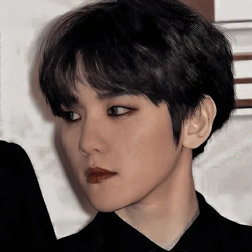 larmes, baekhyun exo, bekhen eho art, bekhyun vampire exo, bekhen esthétique noire