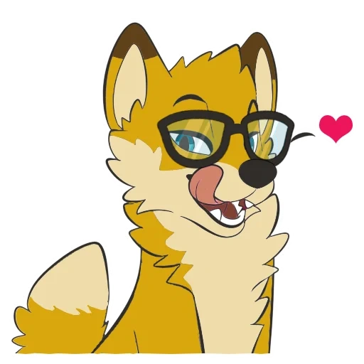 cat, fox, animation, fuli, frie emoji