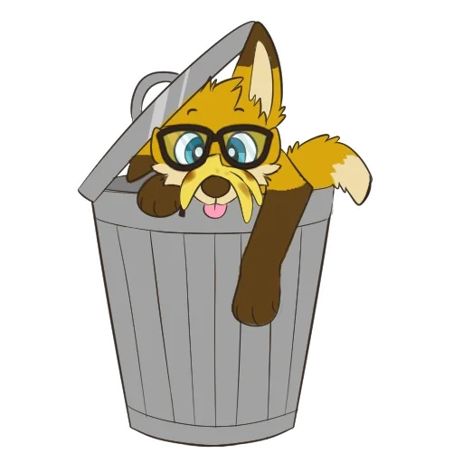 flip, garbage bin, garbage bin, interesting trash can