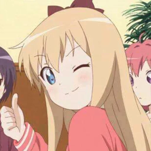 аниме, yuru yuri, аниме лайк, аниме лучшие, аниме подмигивает