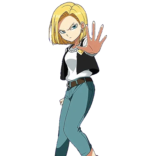 android 18, chica de animación, papel de animación, dragon ball, dragon ball robot 18