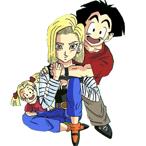 krillin, dragão pearl de zet, kuririn dragon pearls, c-18 e família krillin, dragon ball krillin e android 18