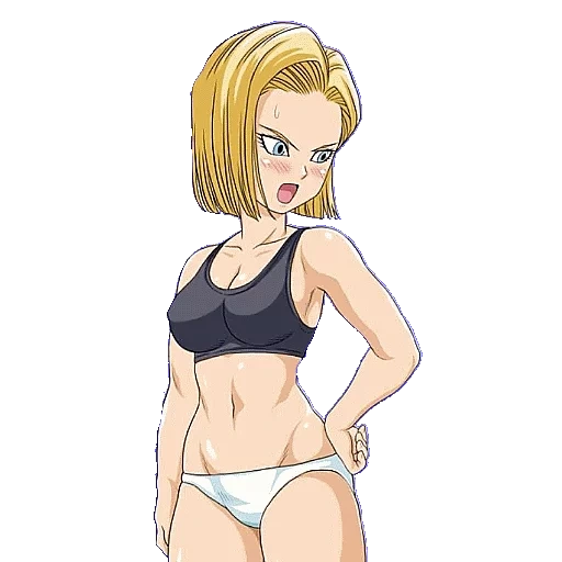 android 18, anime girls, dragon pearls, android 18 linho