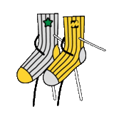 i piedi, i calzini, i calzini, calzini a strisce, modello di punta mancante