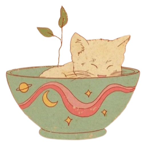 кот чашке, латте арт кот, зеленый чай кошка, кавай котик чашке, котик кружке рисунок милый
