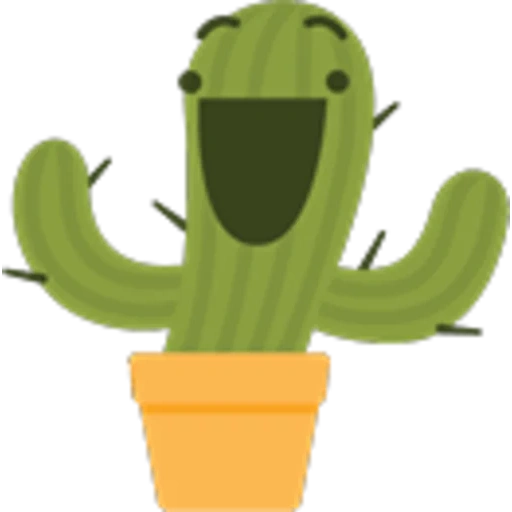 cactus, cactus emoji, caricatura de cactus, caricatura de cactus, cactus smiley pot