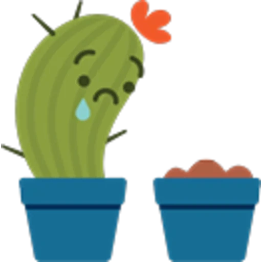 cactus, visage de cactus, cactus mignon, nopal, pot de cactus smiley