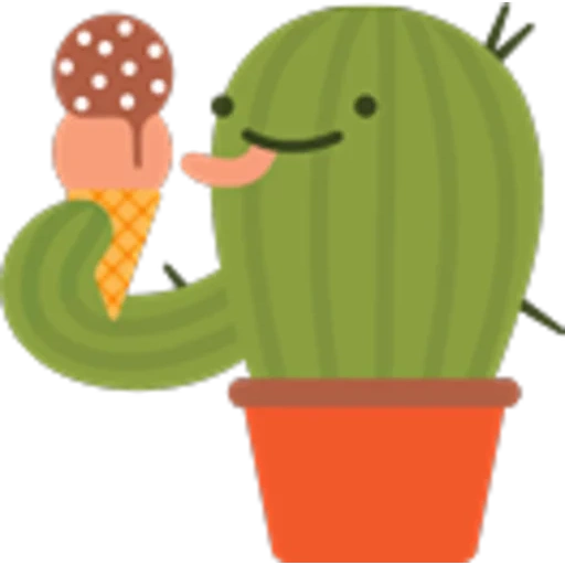 кактус, банановый кактус, кактус иллюстрация, мексиканский кактус, кактус смайлик горшке